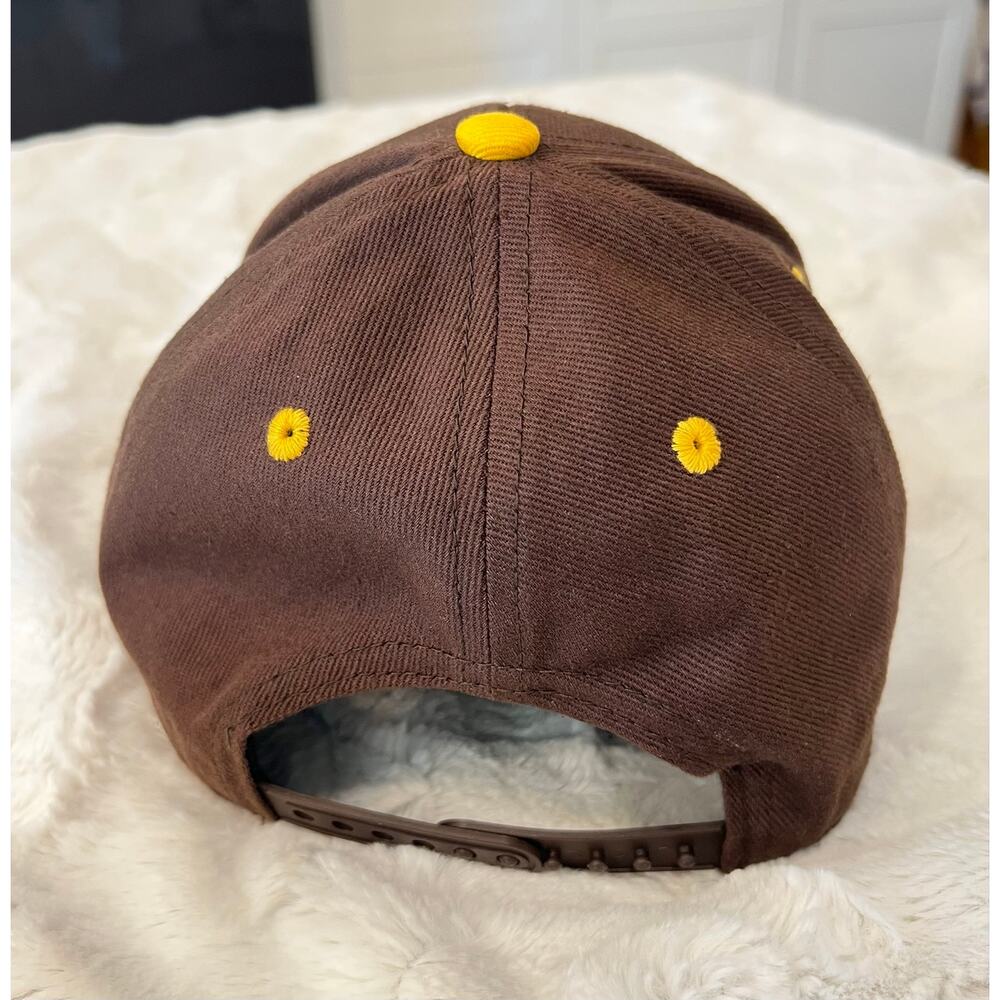 New SD San Diego PADRES Kids Youth Baseball Hat Cap OS Brown Fan Favorite MLB - Picture 4 of 7